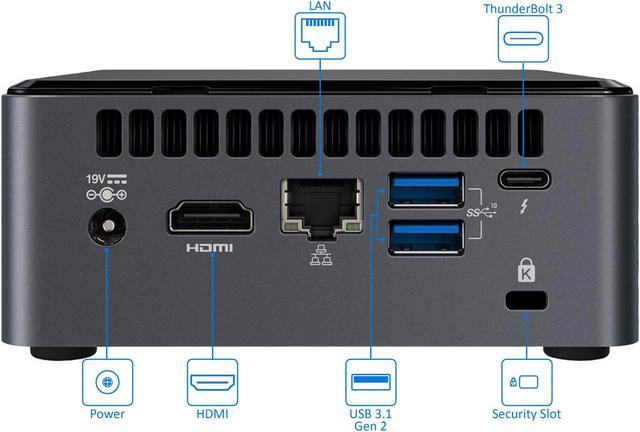 Intel NUC10i7FNH Mini PC, Intel Core i7-10710U Upto 4.7GHz, 16GB