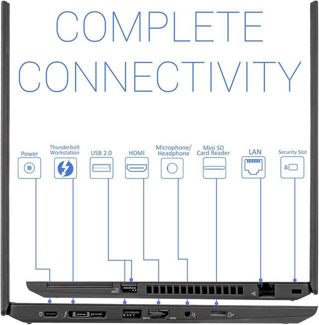 Alt view image 3 of 5 - Lenovo ThinkPad T490 Notebook, 14" FHD Display, Intel Core i5-8265U Upto 3.9GHz, 24GB RAM, 2TB NVMe SSD, HDMI, Thunderbolt, Card Reader, Wi-Fi, Bluetooth, Windows 10 Pro
