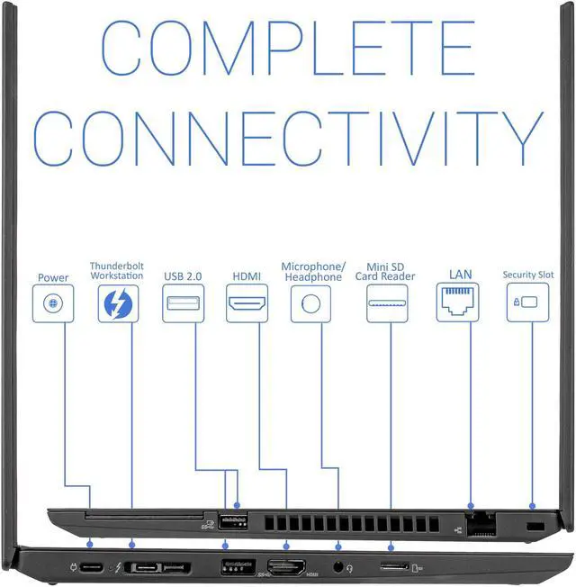 Alt view image 3 of 5 - Lenovo ThinkPad T490 Notebook, 14" FHD Display, Intel Core i5-8265U Upto 3.9GHz, 16GB RAM, 512GB NVMe SSD, HDMI, Thunderbolt, Card Reader, Wi-Fi, Bluetooth, Windows 10 Pro