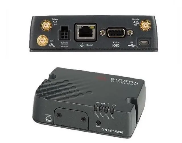 Alt view image 4 of 4 - Sierra Wireless 1103045 AirLink RV50X Cellular Ethernet Modem/Wireless Router - 4G - USB - Gigabit Ethernet - VPN Supported - Rail-mountable