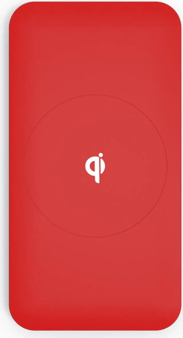 Alt view image 2 of 4 - Fuji Labs Wireless Qi Cell Phone Charger Rubber Oil Coated, Red
