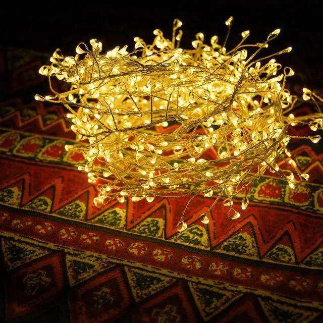 Main image of Fuji Labs 240L Mini LED 2 Meter (6.5Ft) Cluster Light IP44 Outdoor AC Powered