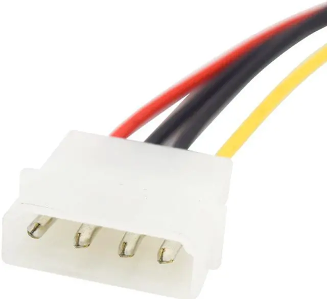 Alt view image 4 of 5 - Molex 4 Pin Power Extension Cable, IDE 4pin Male to Female PSU to Floppy,HDD,Case Fan Power Adapter, 12V/5V Supports,14 Inch,