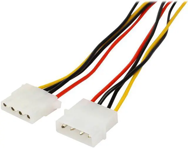 Alt view image 3 of 5 - Molex 4 Pin Power Extension Cable, IDE 4pin Male to Female PSU to Floppy,HDD,Case Fan Power Adapter, 12V/5V Supports,14 Inch,