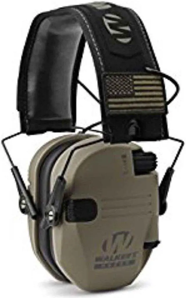 Alt view image 3 of 11 - Walker's Razor Patriot Electronic Earmuffs (NRR 23dB) Flat Dark Earth