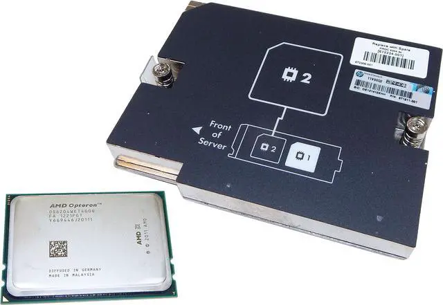 Alt view image 4 of 6 - HP 686869-B21 BL465c Gen8 AMD Opteron 6204 (3.3GHz/4-core/16MB/115W) Processor Kit