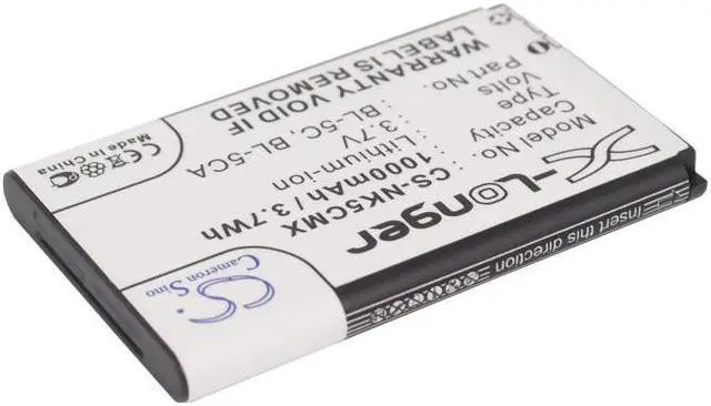 Alt view image 2 of 14 - 1000mAh Battery for BANNO GT03B BBK VIVO K118 Nokia 1280 Vodafone 702NK Hyundai