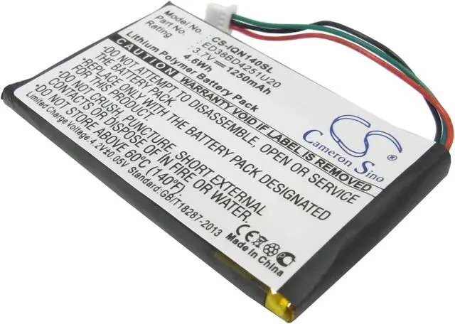 Alt view image 3 of 17 - 1250mAh ED38BD4251U20 Battery for Garmin Nuvi 1400, Nuvi 1450, Nuvi 1450T, Nuvi 1490, Nuvi 1490T, Nuvi 1490T Pro, Nuvi 1490TV