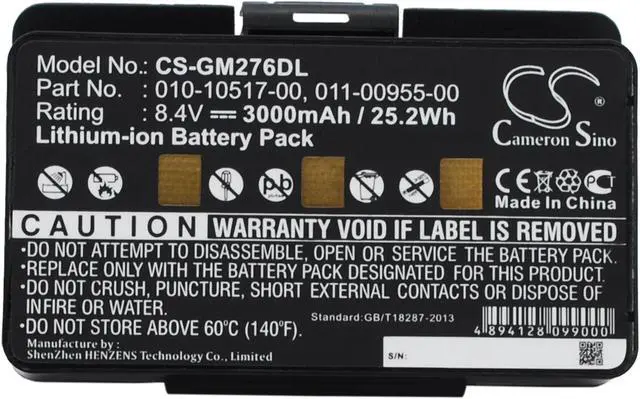 Main image of "3000mAh battery for Garmin GPSMAP 276 GPSMAP 276c GPSMAP 296