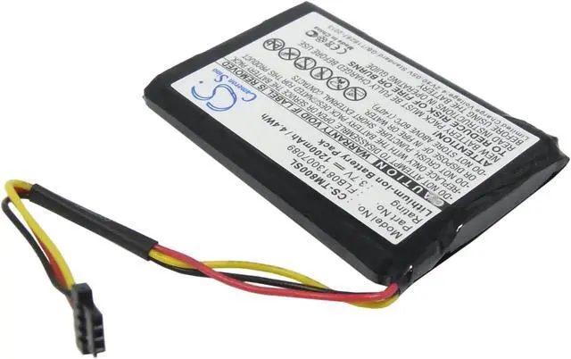 Alt view image 2 of 15 - 1200mAh Battery For TomTom One XL Traffic, XL 30 Series, FLB0813007089