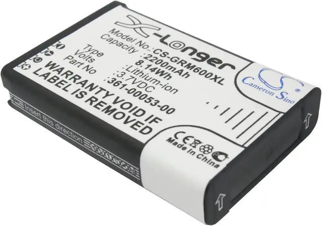 Alt view image 3 of 10 - 2200mAh 361-00053-00 Extended Battery Garmin Alpha 100 handheld
