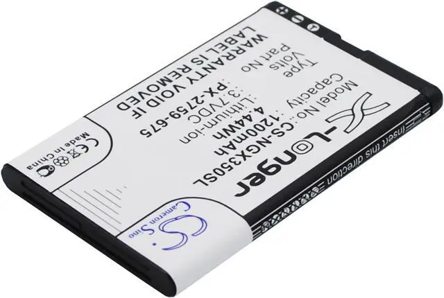 Alt view image 3 of 14 - 1200mAh battery for NavGear Motorradnavi SLX-350 TourMate SLX-350