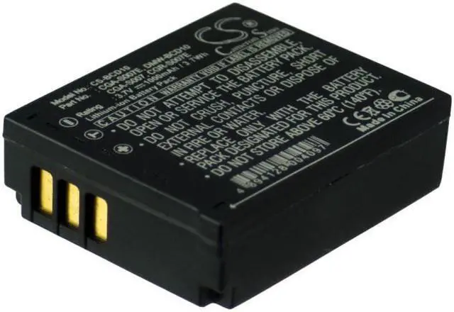 Alt view image 5 of 10 - 1000mAh CGA-S007 Battery for Panasonic Lumix DMC-TZ1, DMC-TZ2, DMC-TZ3, DMC-TZ4, DMC-TZ5