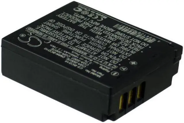 Alt view image 3 of 10 - 1000mAh CGA-S007 Battery for Panasonic Lumix DMC-TZ1, DMC-TZ2, DMC-TZ3, DMC-TZ4, DMC-TZ5