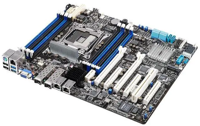 Alt view image 3 of 6 - ASUS Z10PA-U8/10G-2S ATX Server Motherboard- Socket R3 LGA 2011-3- Intel® C612 PCH