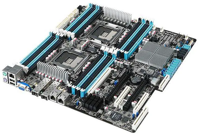 Alt view image 3 of 3 - ASUS Z9PE-D16-10G EEB Server Motherboard- Intel® C602-A PCH- Dual Socket 2011
