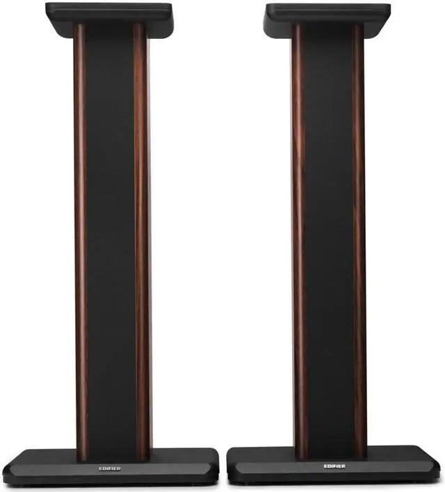 Alt view image 2 of 6 - Edifier S2000MKIII Speaker Stands 2 Heavy Duty Hollowed Stands-Wood Grain