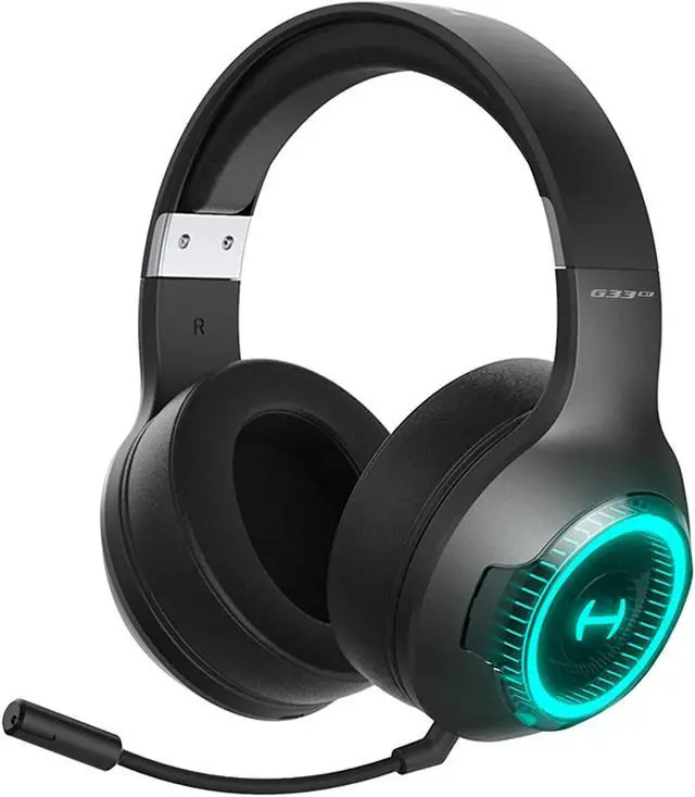 Main image of HECATE by Edifier G33BT Wireless Gaming Headset, Bluetooth Gaming Headset with Microphone for PC Nintendo Switch, 60ms Low Latency Wireless Headphones with Detachable Microphone 48H Playtimeblack