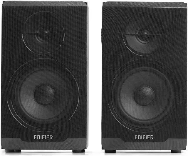 Alt view image 2 of 7 - Edifier R33BT Active Bluetooth Bookshelf Speakers, Black - Pair