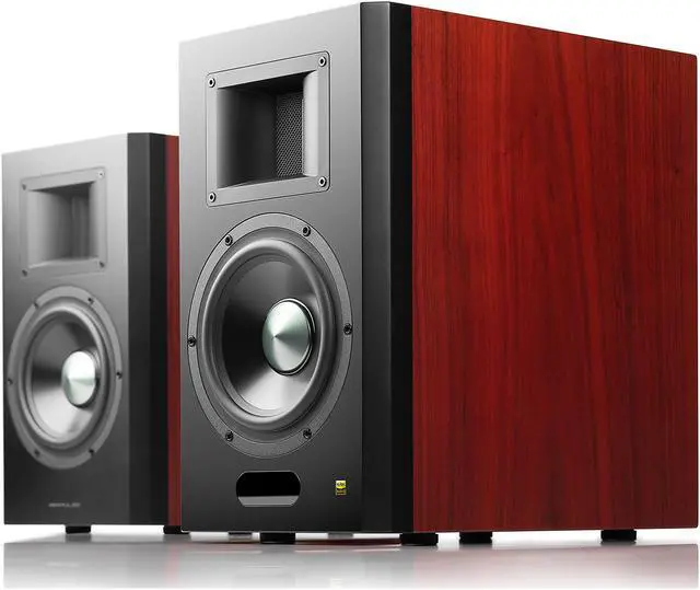 Alt view image 2 of 4 - AirPulse A300PRO Hi-Res Audio Certified Active Speaker System Built-in Amplifier Optical, Coaxial, Bluetooth 5.0 aptX, RCA, AUX, and USB Inputs - Pair