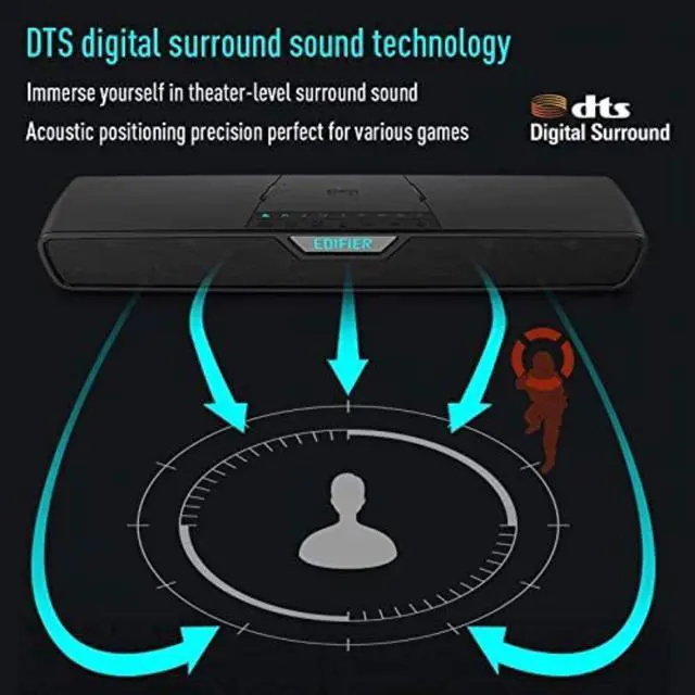 Alt view image 5 of 7 - Edifier G7000 Wireless Subwoofer Gaming Bluetooth Speaker DTS Surround Sound RGB Lighting Effects Supports Gaming Music Movie
