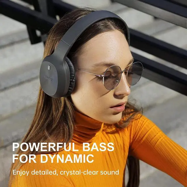 Alt view image 2 of 7 - Edifier W600BT Bluetooth 5.1 Stereo Headphones Over-Ear