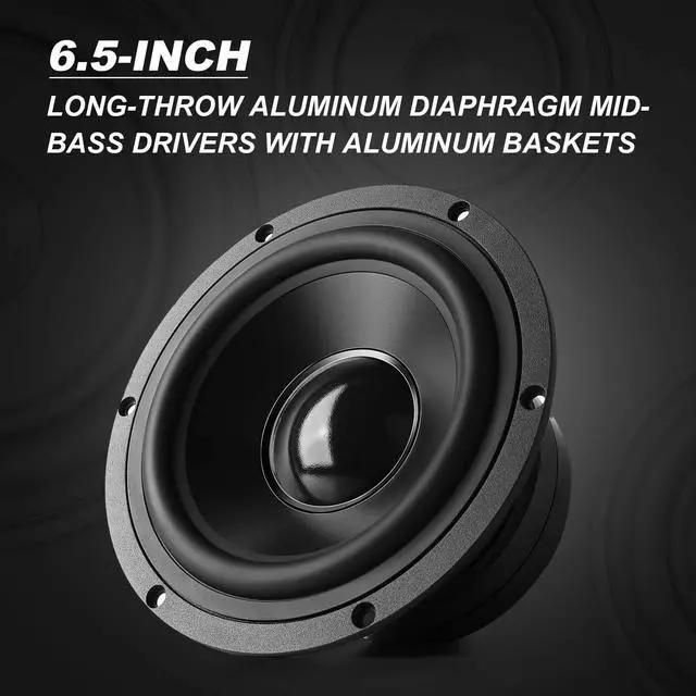 Alt view image 6 of 7 - Edifier S3000MKII Active Speakers, Powered Wireless Bookshelf Speakers with Aluminum Diaphragm Mid-Bass Drivers and Planar Magnetic Tweeters, Bluetooth 5.0 and Hi-Res Audio
