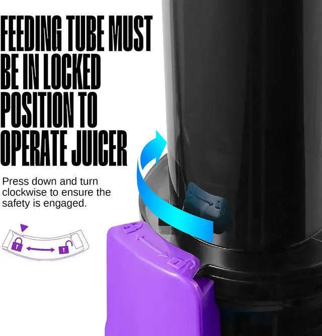 Alt view image 2 of 7 - Ventray Essential Ginnie Juicer, Compact Small Cold Press Juicer, Masticating Slow Juicer with 60RPM Low Speed, Easy to Clean & Nutrient Dense, Eco-Friendly Packaging, Purple