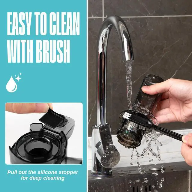 Alt view image 4 of 7 - Ventray Essential Ginnie Juicer, Compact Small Cold Press Juicer, Masticating Slow Juicer with 60RPM Low Speed, Easy to Clean & Nutrient Dense, Eco-Friendly Packaging, White