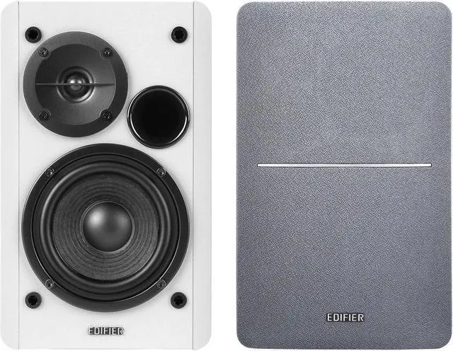 Alt view image 4 of 5 - Edifier R1280T Powered Bookshelf Speakers - 2.0 Active Near Field Monitors - Studio Monitor Speaker - White Enclosure - 42 Watts RMS (Refurbished)