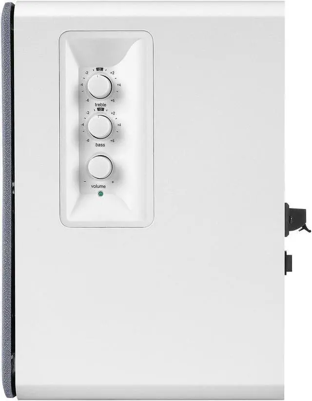 Alt view image 5 of 5 - Edifier R1280T Powered Bookshelf Speakers - 2.0 Active Near Field Monitors - Studio Monitor Speaker - White Enclosure - 42 Watts RMS (Refurbished)
