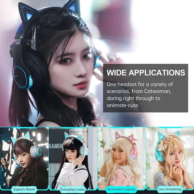 Alt view image 7 of 7 - Edifier G5BT CAT Wireless Bluetooth Gaming Headset with Mic - Black  (Refurbished)