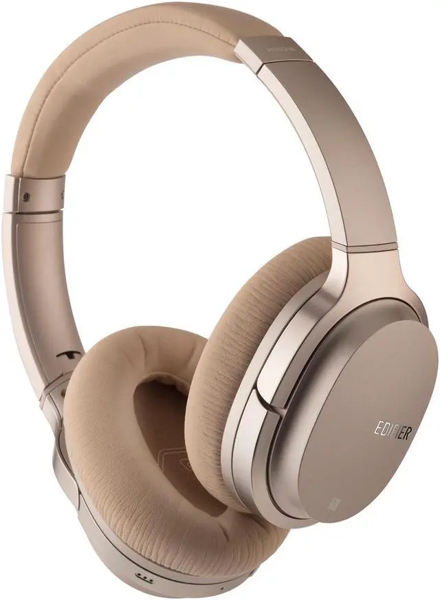 Alt view image 6 of 7 - Edifier W860NB Active Noise Cancelling Over-Ear Bluetooth aptX Headphones with Smart Touch - Gold(Certified Refurbished)