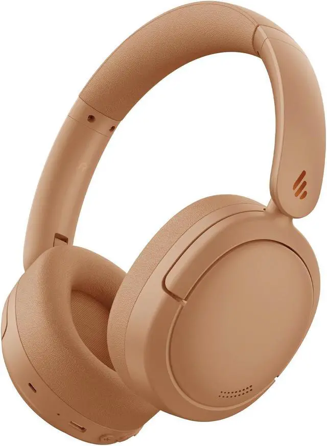 Main image of Edifier V80 Hybrid Active Noise Cancelling Headphones, True Wireless Over Ear Bluetooth Headset with 45H Playtime, Wired Hi-Res Audio Fast Charging Multipoint Connection for Travel Home Office - Brown