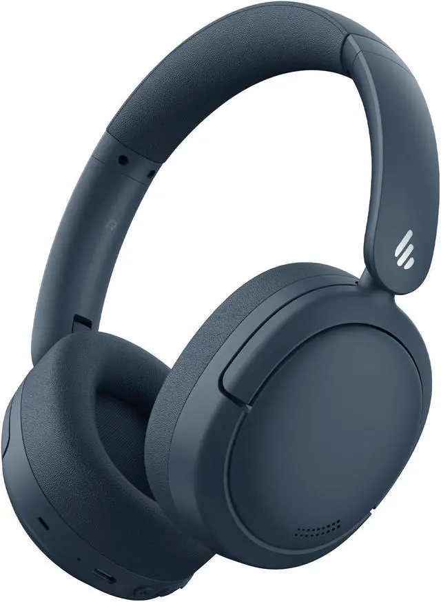 Main image of Edifier V80 Hybrid Active Noise Cancelling Headphones, True Wireless Over Ear Bluetooth Headset with 45H Playtime, Wired Hi-Res Audio Fast Charging Multipoint Connection for Travel Office - Navy Blue