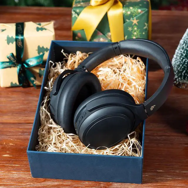Alt view image 7 of 14 - Edifier WH700NB Wireless Active Noise Cancellation Over-Ear Headphones, Bluetooth 5.3 Foldable Lightweight Headset, Dual Device Connection, 68-Hour Battery Life, for Travel, Home Office - Black