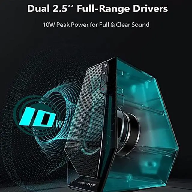 Alt view image 2 of 7 - Edifier G1500 Computer Speakers, Hecate Gaming Speakers with RGB, Bluetooth 5.3, USB Input, 3.5mm AUX Input Supported, Black