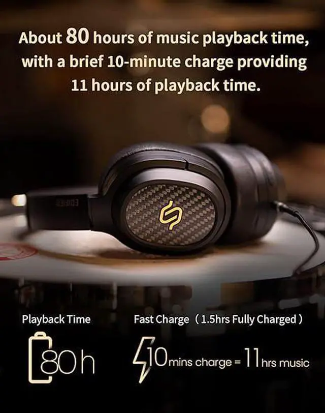 Alt view image 4 of 5 - Edifier STAX Spirit S3 Wireless Over-Ear Headphones with Mic for Audiophiles, Home, Studio - Black (Refurbished)