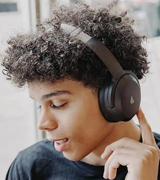 Alt view image 5 of 7 - Edifier WH700NB Pro Wireless Over-Ear Headphones with Active Noise Cancellation, Hi-Res Audio, Bluetooth V5.4, Multi-Point Connection, Al Clear Calls, Fast Charging, Foldable - Ivory