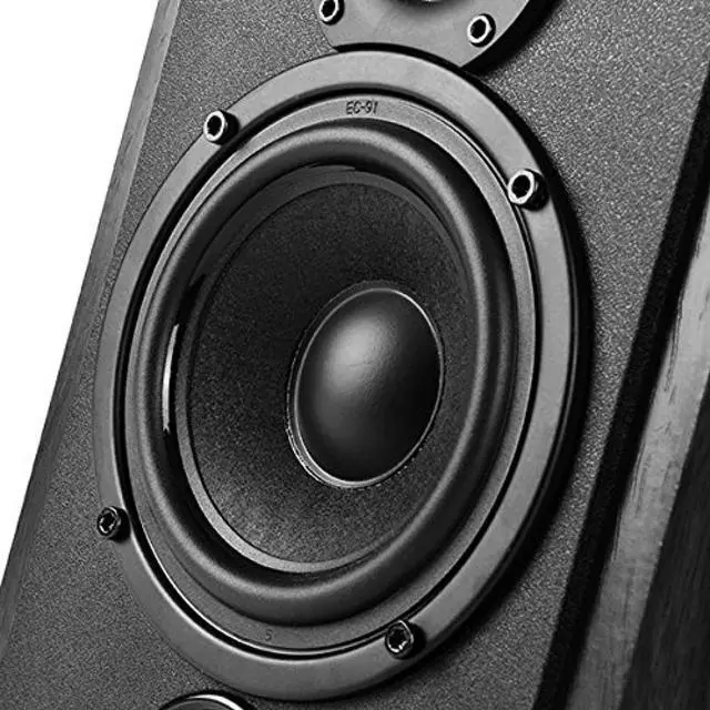 Alt view image 3 of 5 - Edifier R1700BT Bluetooth Bookshelf Speakers - Active Near-field Studio Monitors - Powered Speakers 2.0 Setup Black Enclosure - 66w RMS