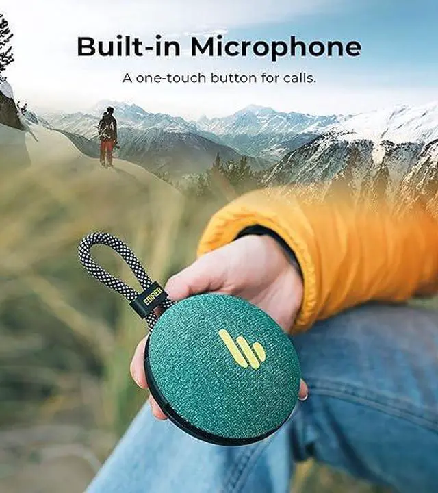 Alt view image 4 of 6 - Edifier MP100 Plus Portable Bluetooth Speakers, Lightweight Travel Speaker with IPX7 Waterproof, Smart 5.3, Clear Microphone