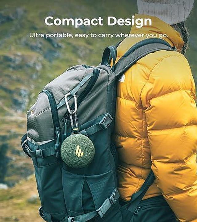Alt view image 6 of 6 - Edifier MP100 Plus Portable Bluetooth Speaker, Lightweight Travel Speakers with IPX7 Waterproof, Smart 5.3, Clear Microphone, USB-C, Wireless Loudspeaker for Outdoor Party Beach Camping - Forest Green