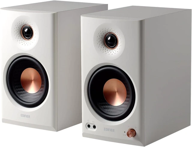 Main image of Edifier MR4.5 Bi-Amped Studio Monitor, 80W RMS Bookshelf Speakers - White