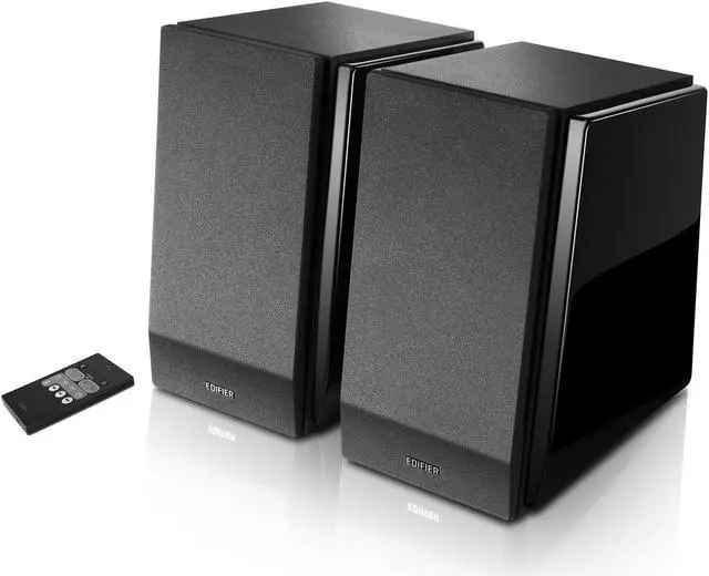 Alt view image 5 of 20 - Edifier R1850DB Active Bookshelf Speakers with Bluetooth and Optical Input - 2.0 Studio Monitor Speaker - Built-in Amplifier with Subwoofer Line Out