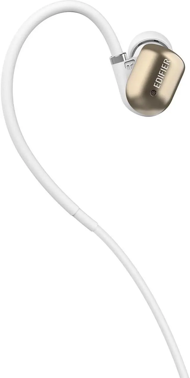 Alt view image 2 of 5 - Edifier W295BT Plus IPX5 Water Resistant Bluetooth Earphones Volume and Playback Controls - White