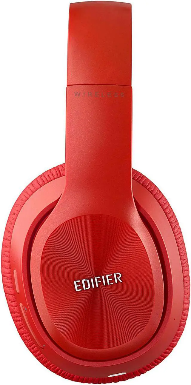 Alt view image 5 of 11 - Edifier W820BT Bluetooth Headphones - Foldable Wireless Headphone with 80-hour Long Battery Life - Red