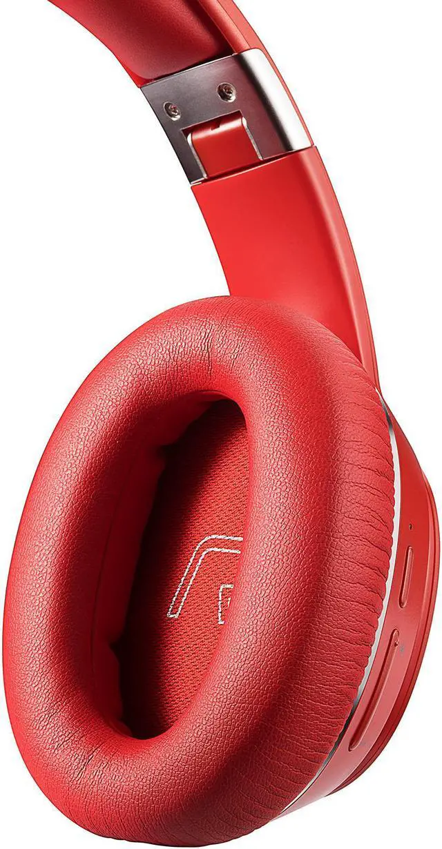 Alt view image 4 of 11 - Edifier W820BT Bluetooth Headphones - Foldable Wireless Headphone with 80-hour Long Battery Life - Red