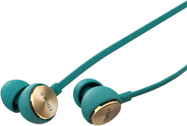 Alt view image 3 of 8 - Edifier P293 Plus Headphones In-Ear Earphones Inline Volume Playback Controls Flat L Shaped Cable Comfortable Eartips - Green