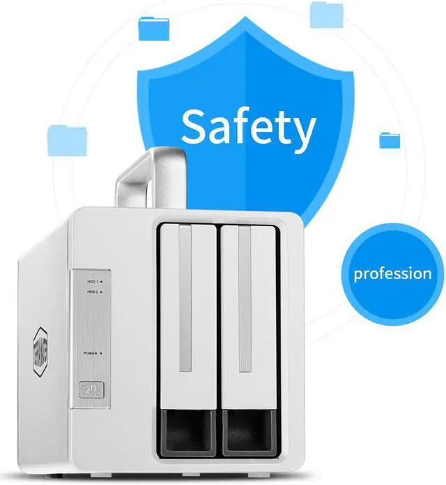 Alt view image 6 of 7 - TerraMaster TD2 Thunderbolt 3 Plus 7-in-1 Thunderbolt 3 Dock with RAID Storage External Hard Drive Enclosure