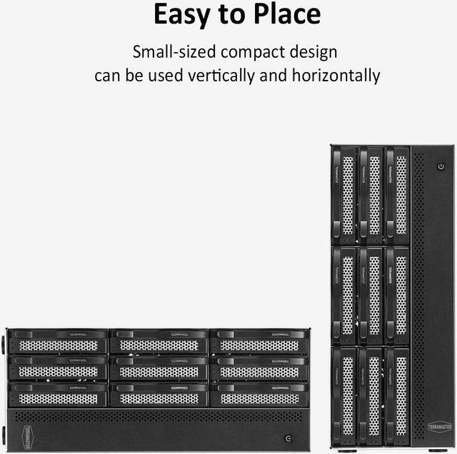 Alt view image 8 of 7 - TERRAMASTER T9-423 9-Bay High Performance NAS DiskStation for SMB with N5105/5095 Quad-core CPU, 8GB DDR4 Memory, 2x 2.5GbE Ports,Network Storage Server (Diskless)